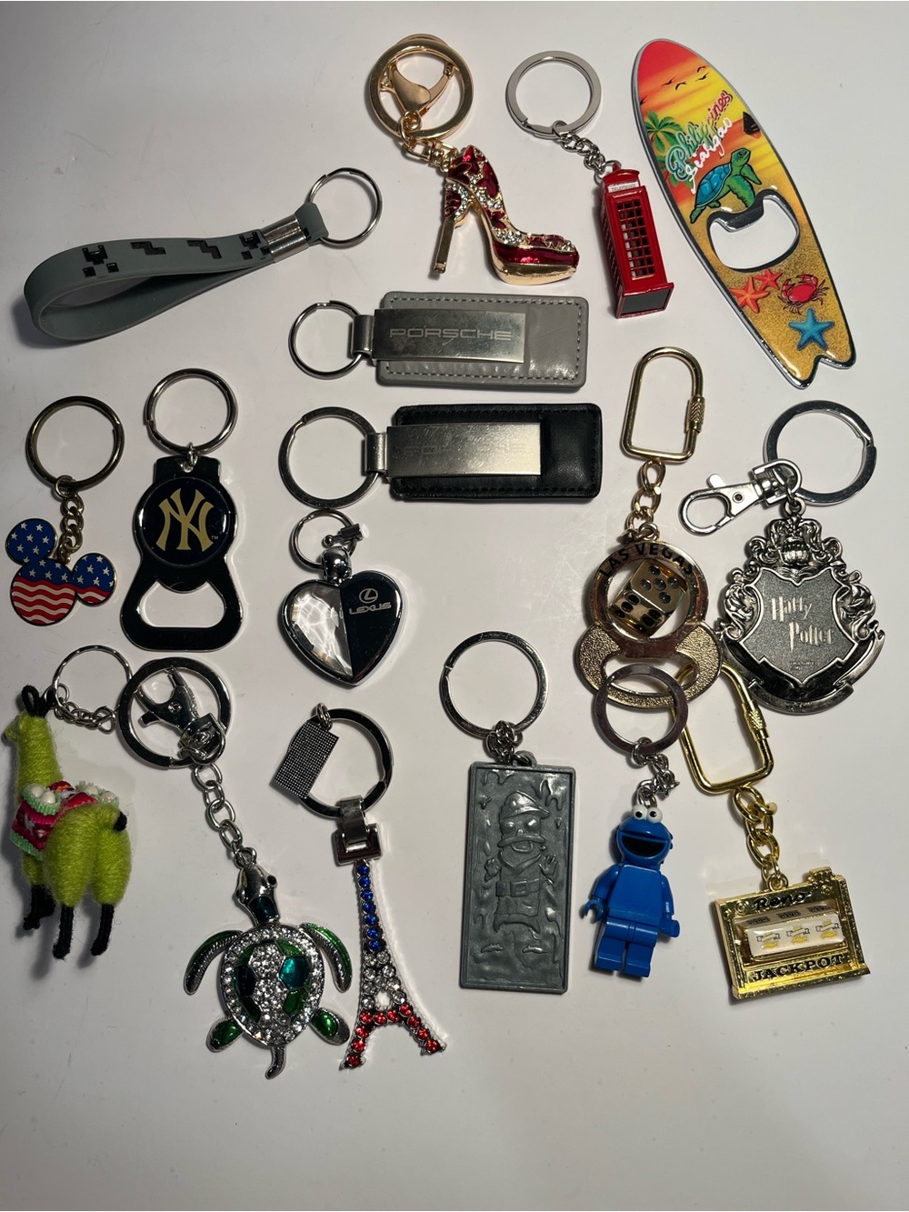 Lot of Variety Keychains 💚❤️💜💙